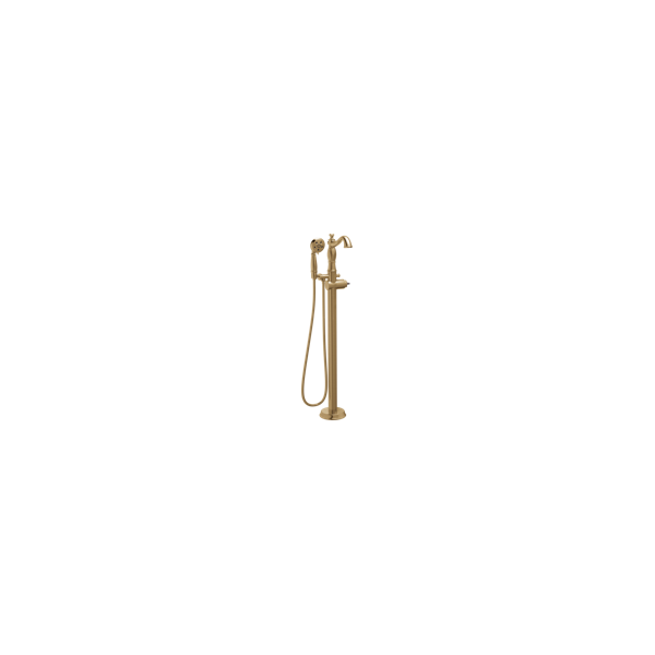 Traditional Floor Mount Tub Filler Trim - Less Handle